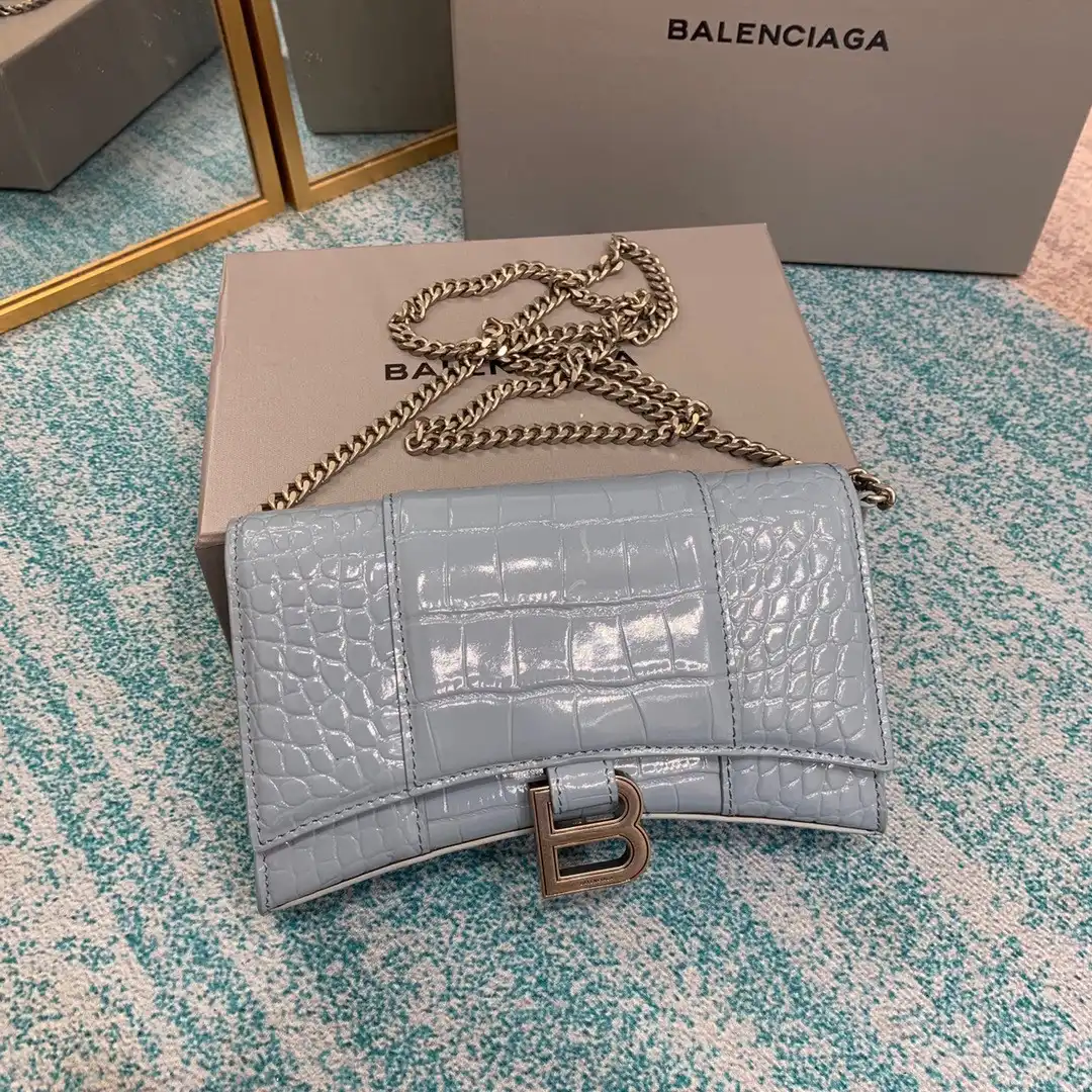 Rep BALENCIAGA  HOURGLASS CHAIN BAG 0125