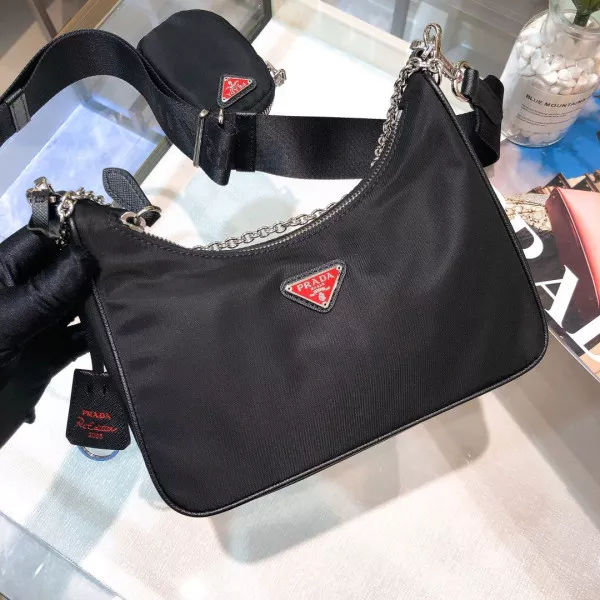 Affordable PRADA NYLON HOBO BAG 0115