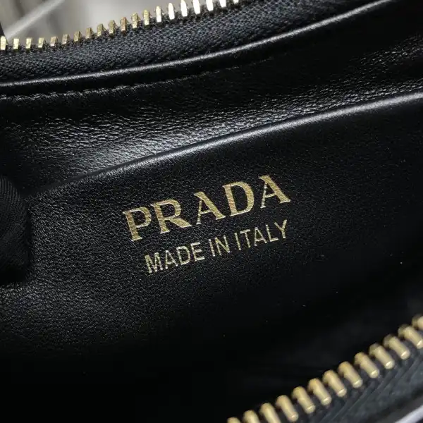 Rep Prada Arqué Re-Nylon and brushed leather shoulder bag-22.5*18.5*6CM 0126