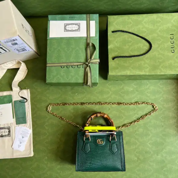 Rep Gucci Diana lizard mini bag 0204