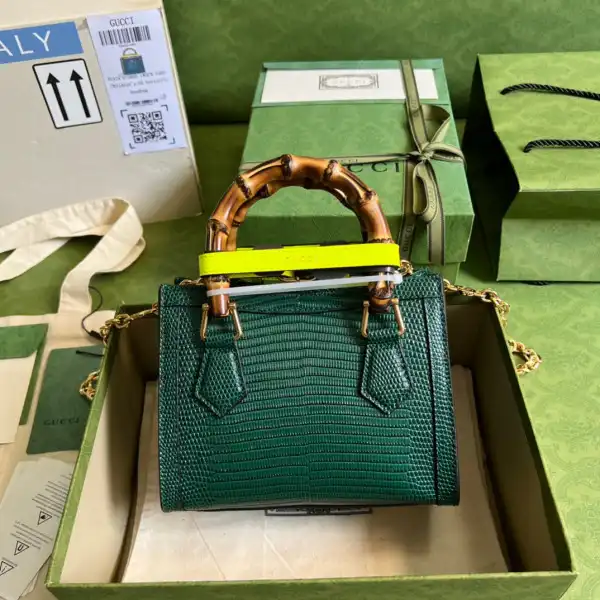 Rep Gucci Diana lizard mini bag 0204